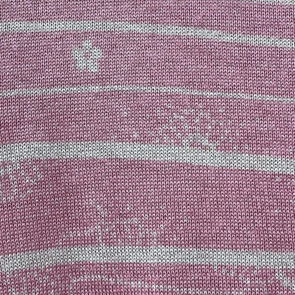 TSE Silk Cashmere Floral Striped Buttoned Pink Cream Cardigan size S - Picture 6 of 9